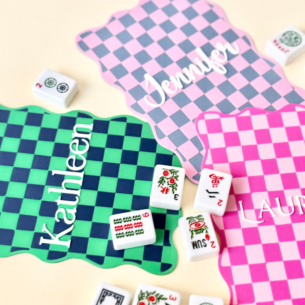 Checkered/ Gingham Mahjong shuffler