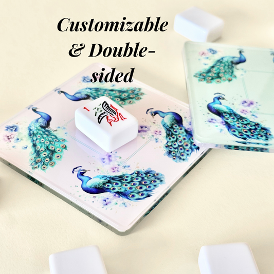 Personalized Mahjong Coaster — Double-Sided Acrylic Discard Tile Terrace