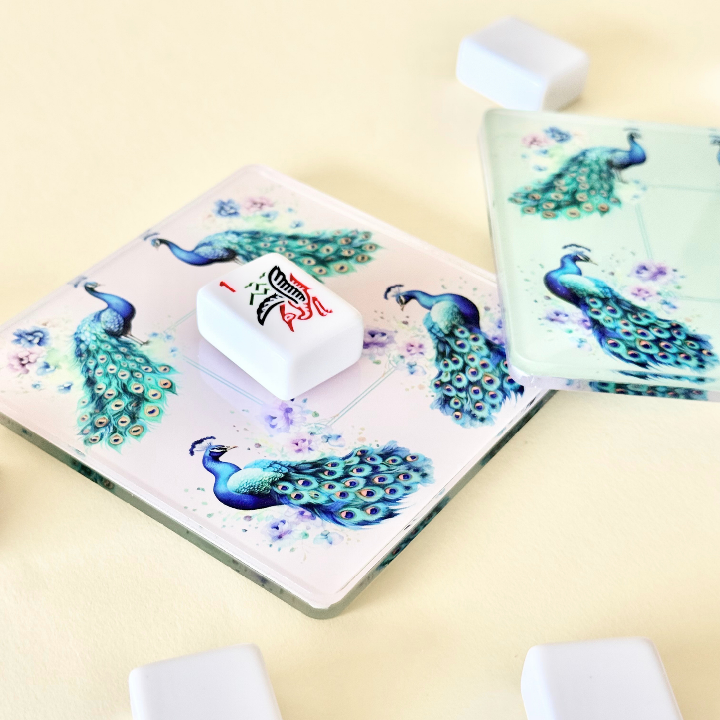 Personalized Mahjong Coaster — Double-Sided Acrylic Discard Tile Terrace
