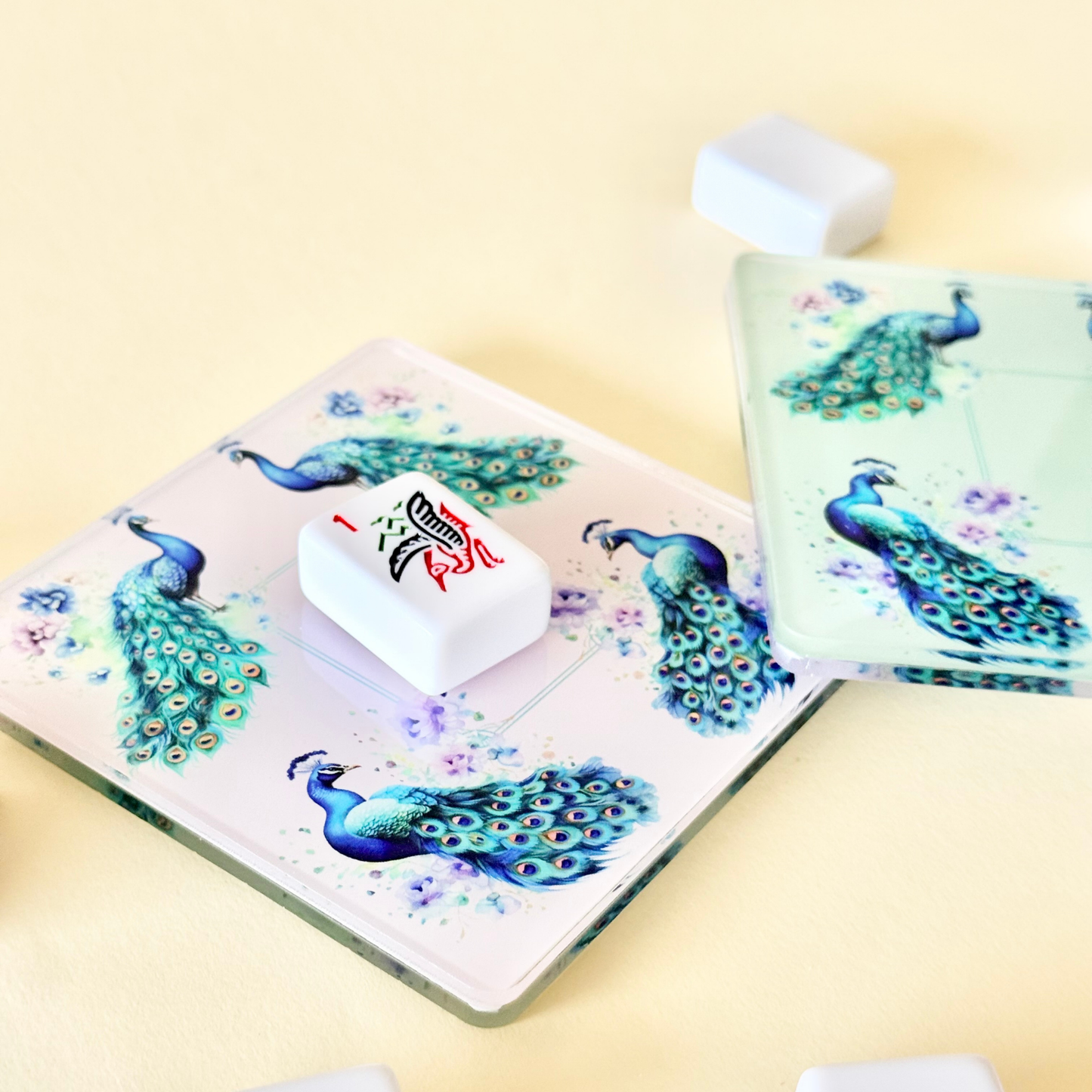 Personalized Mahjong Coaster — Double-Sided Acrylic Discard Tile Terrace