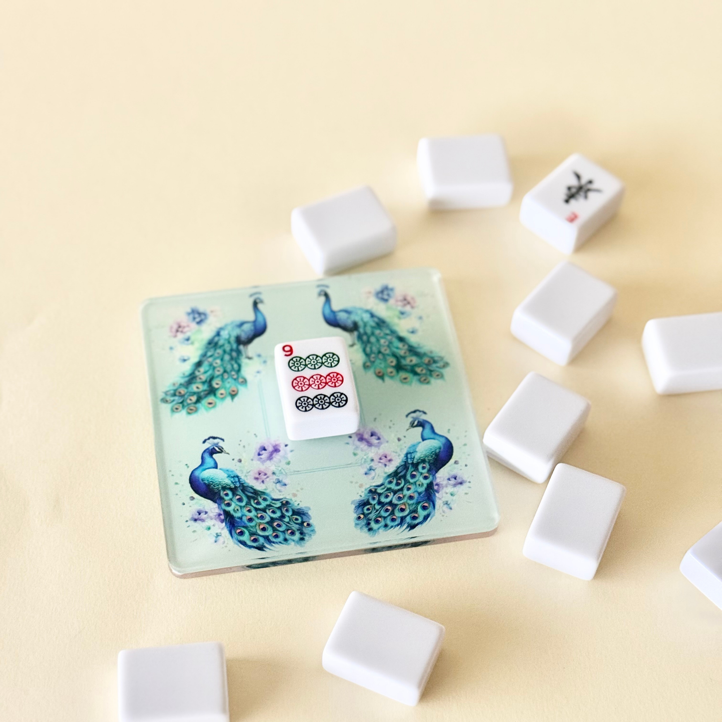 Personalized Mahjong Coaster — Double-Sided Acrylic Discard Tile Terrace