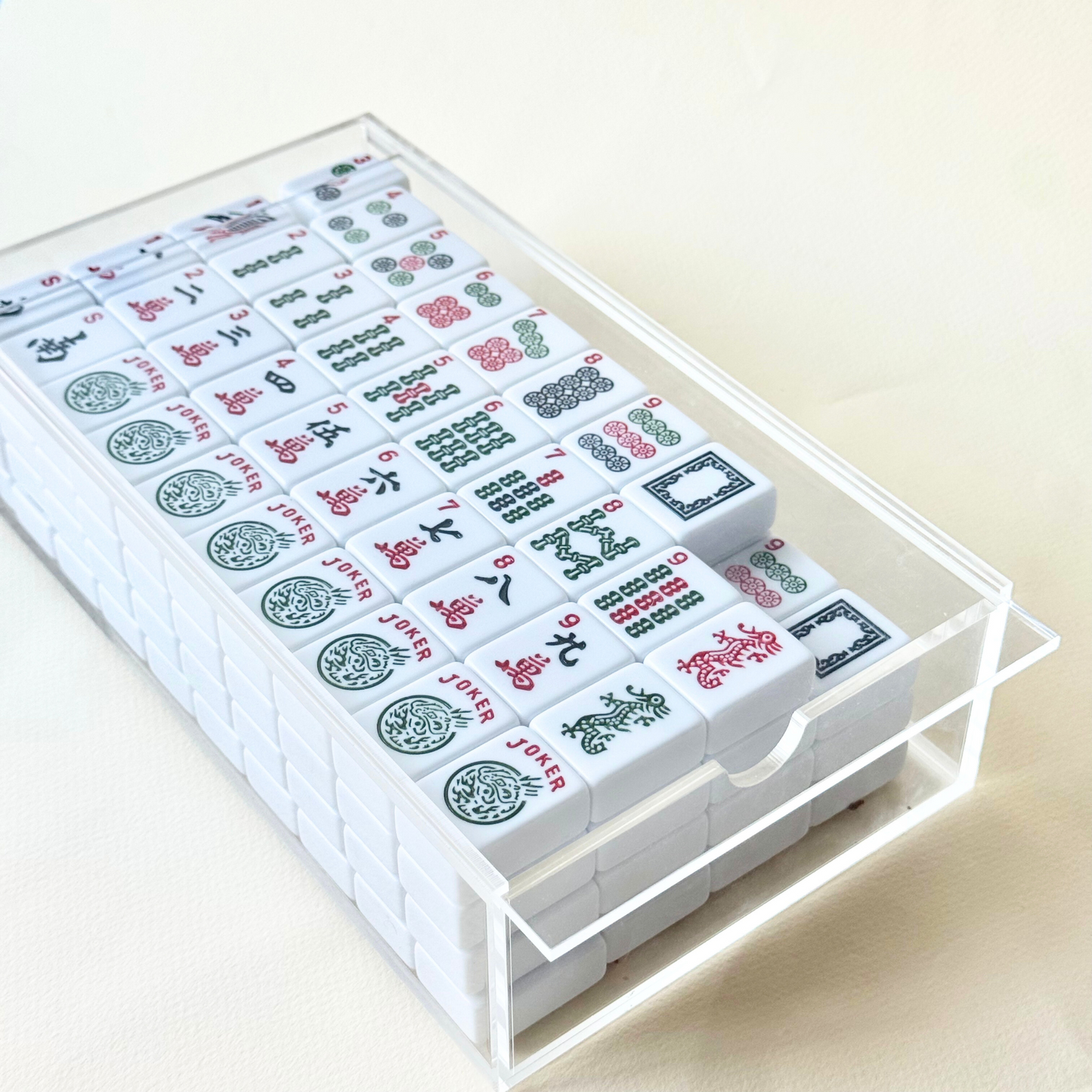 Mahjong tile storage box