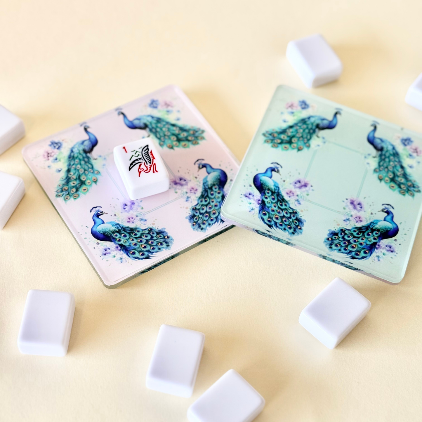 Personalized Mahjong Coaster — Double-Sided Acrylic Discard Tile Terrace