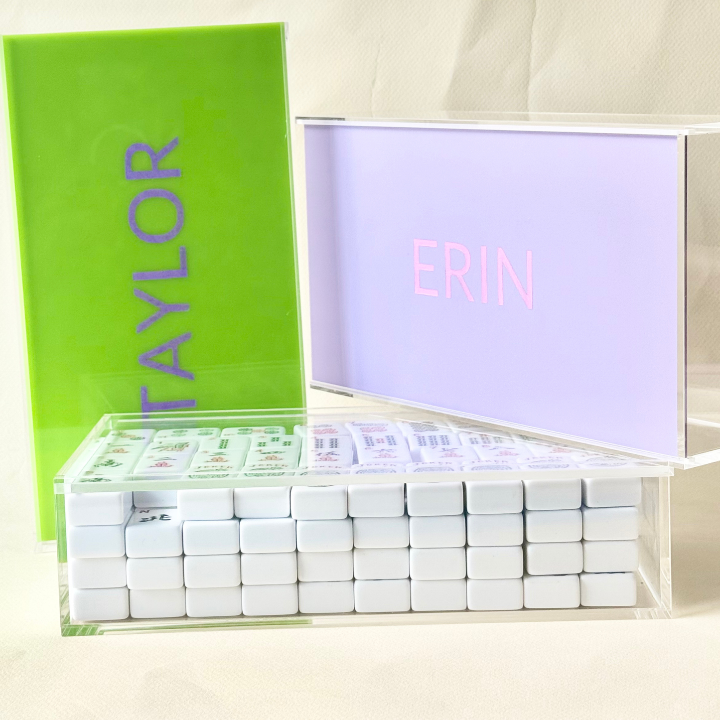 Mahjong tile storage box