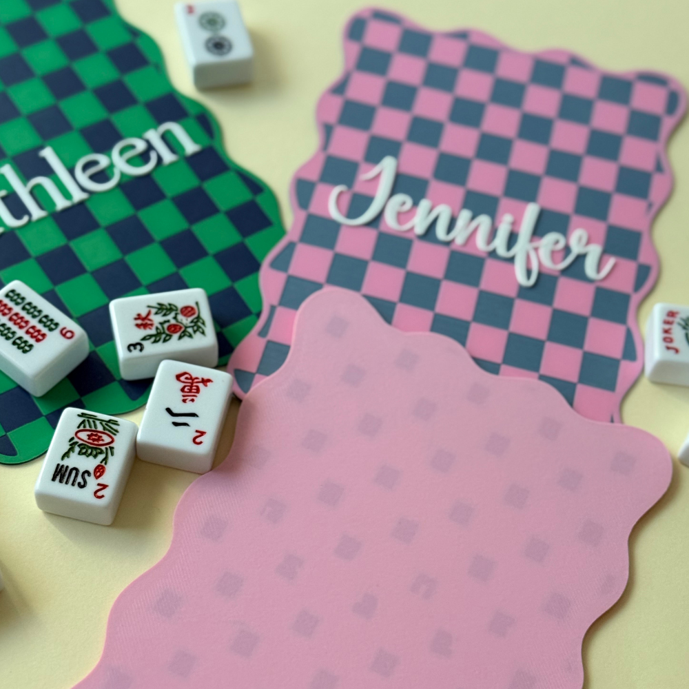 Checkered/ Gingham Mahjong shuffler