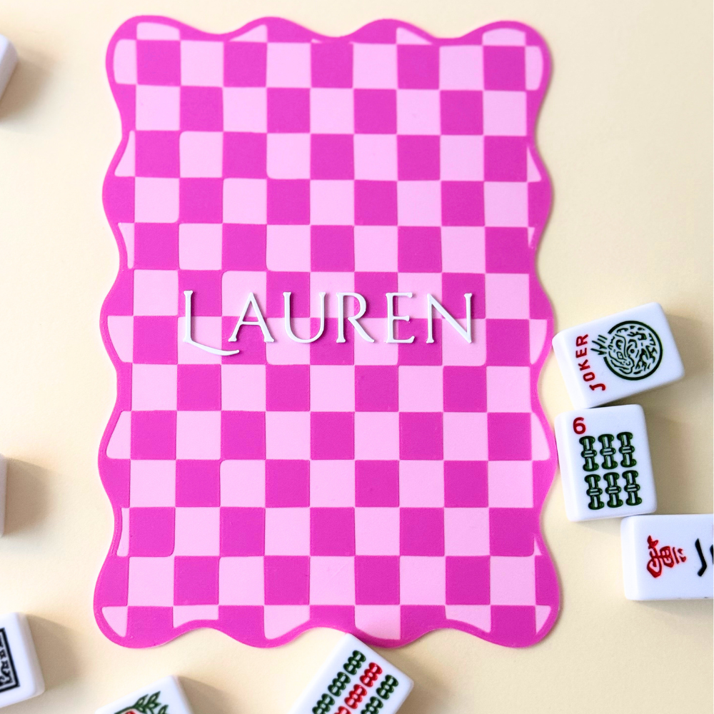 Checkered/ Gingham Mahjong shuffler