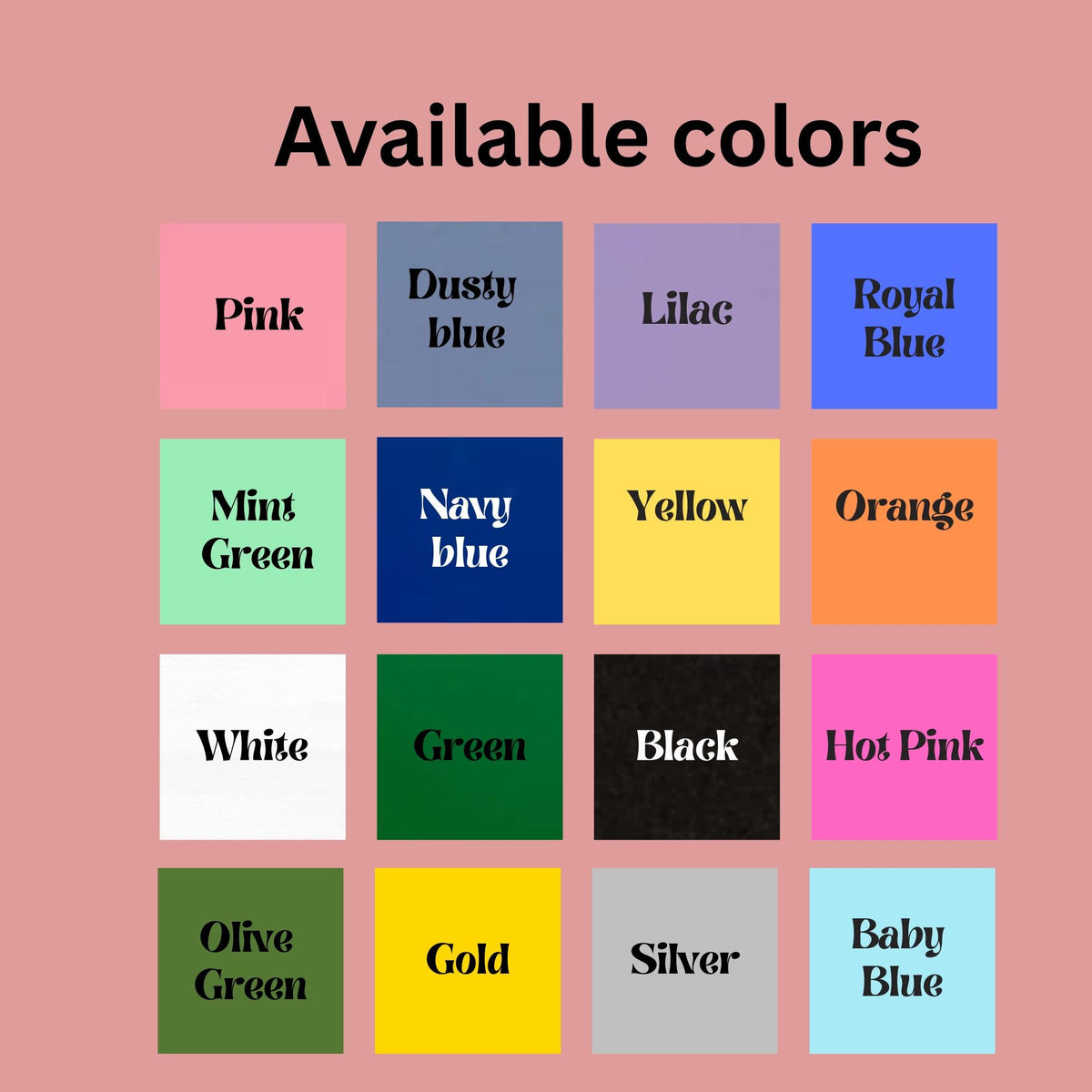 Mahjong drink stirrer color chart