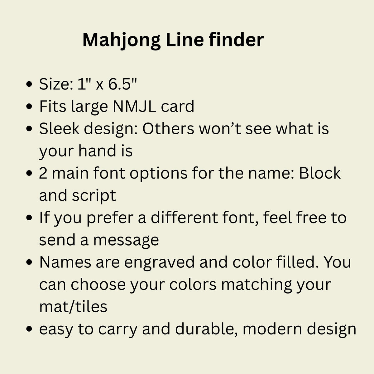 Mahjong line finder color options