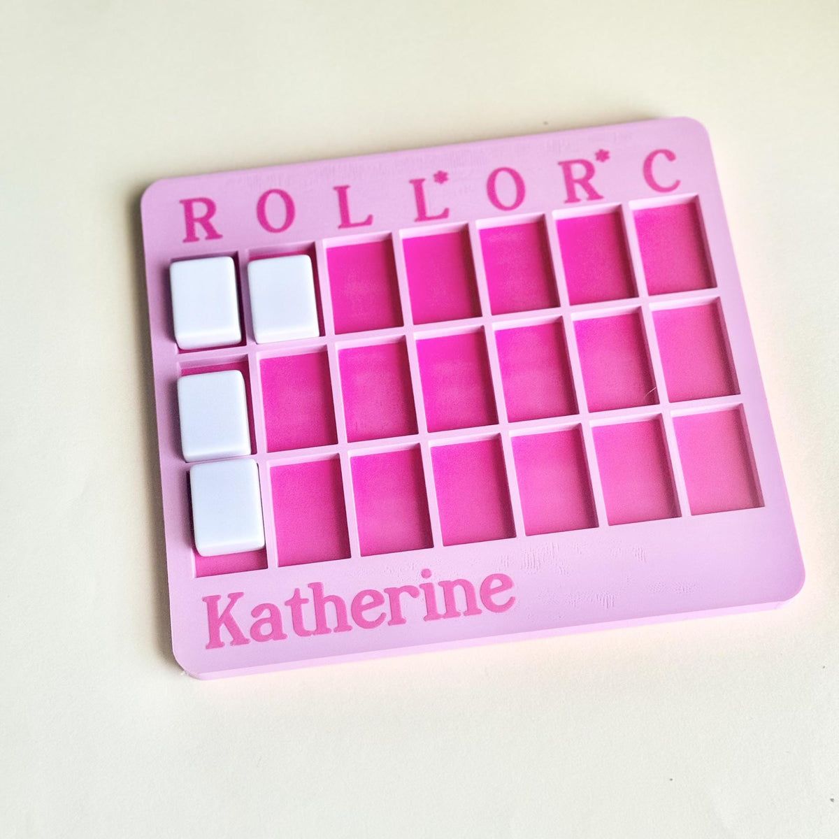 Mahjong practice board with lettered learning sections
