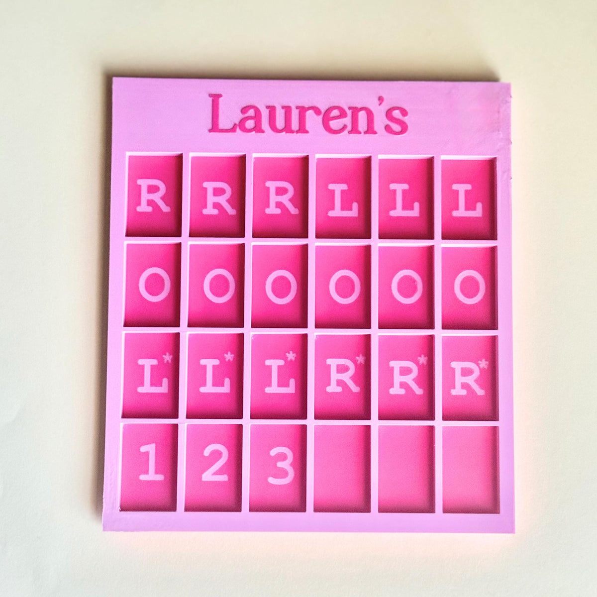 Personalized Mahjong solo training board