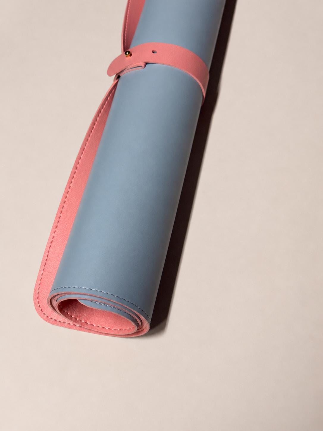Blush Sky powder blue and pink reversible Mahjong mat