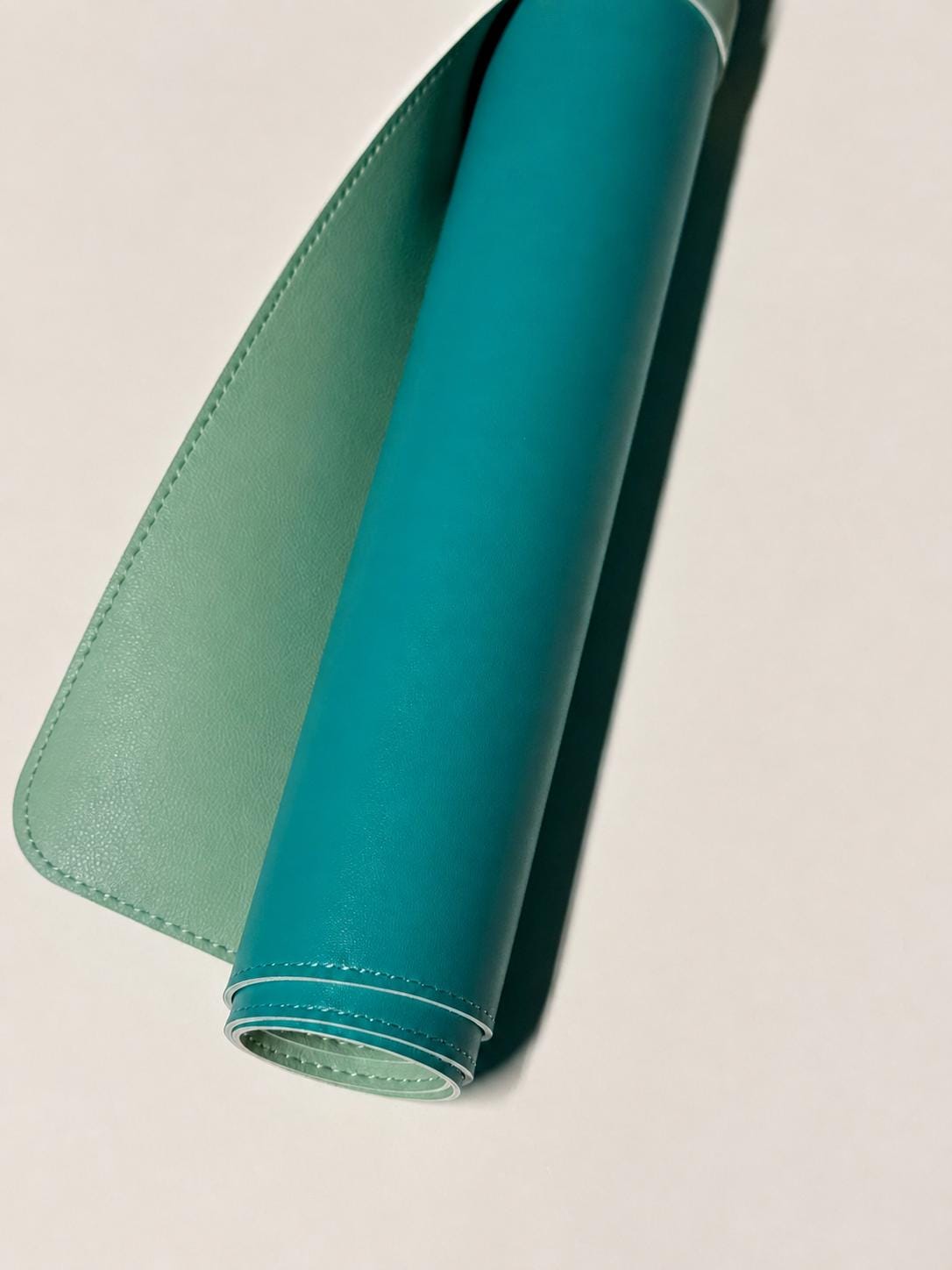 Mint Lagoon teal and mint green reversible Mahjong mat