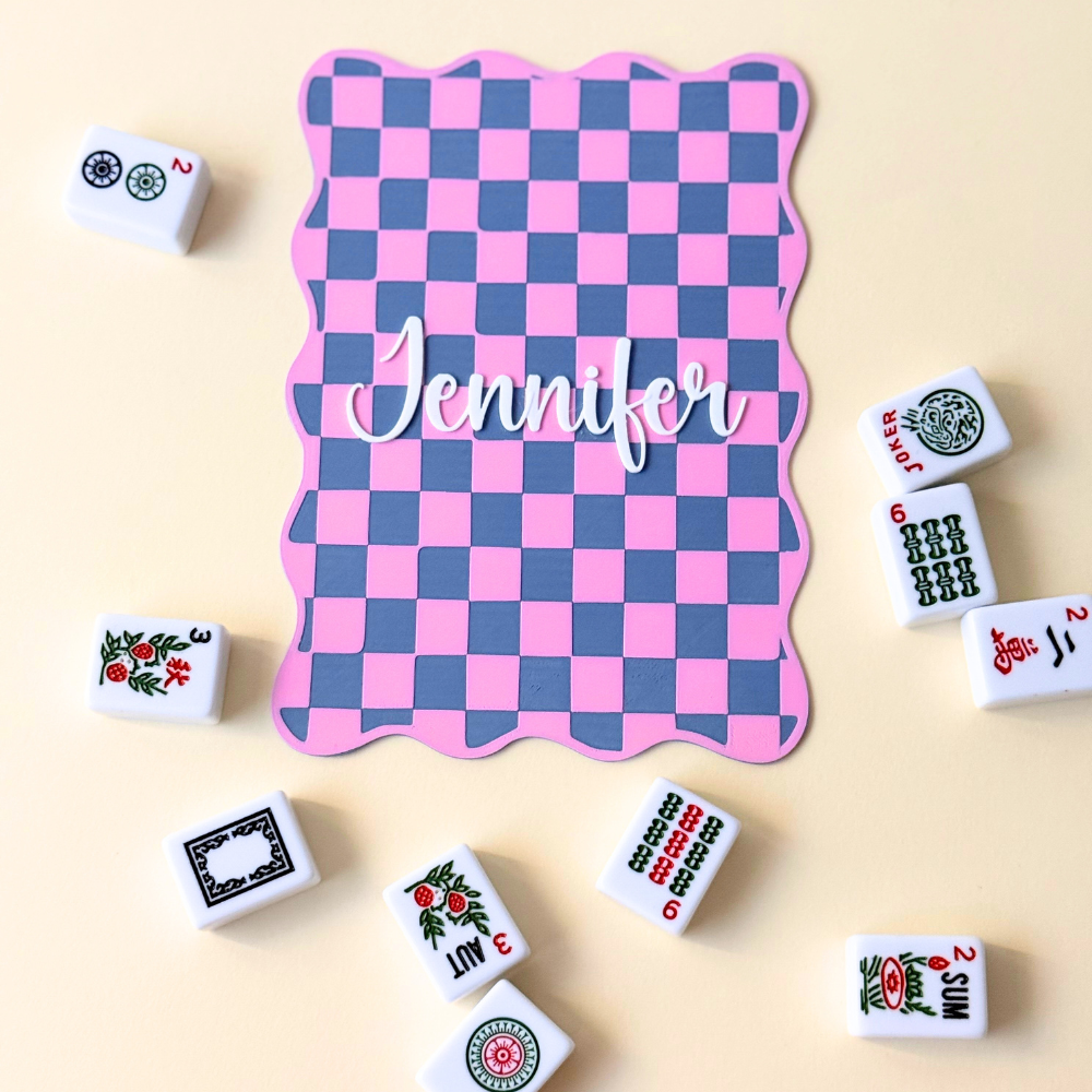 Checkered/ Gingham Mahjong shuffler